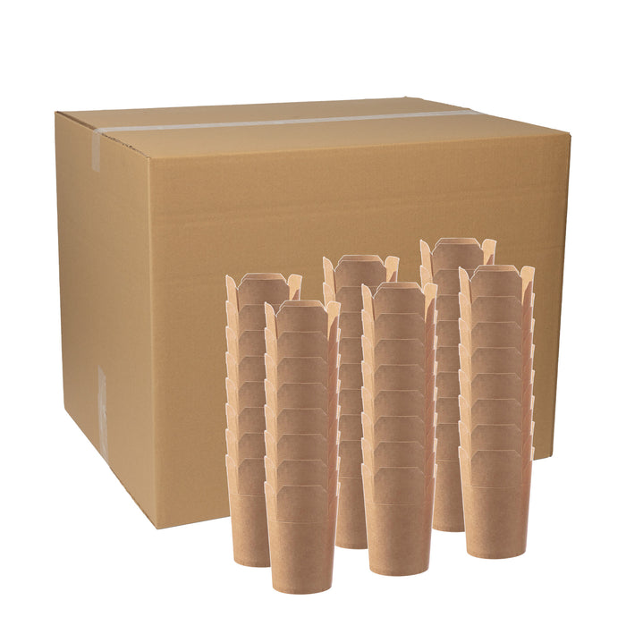 ASIA Food Container - Pappe - 470 ml - runder Boden - Braun (1.000 Stück)