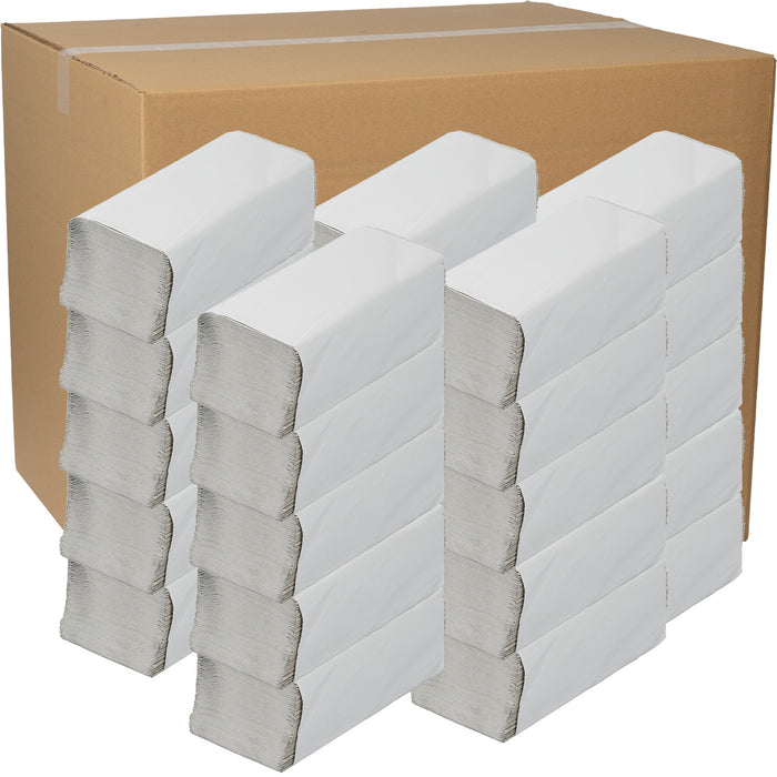 Papierhandtücher Z-Falz - Recycling-Grau - 1-lagig - 25 x 23 cm (40 Pakete)