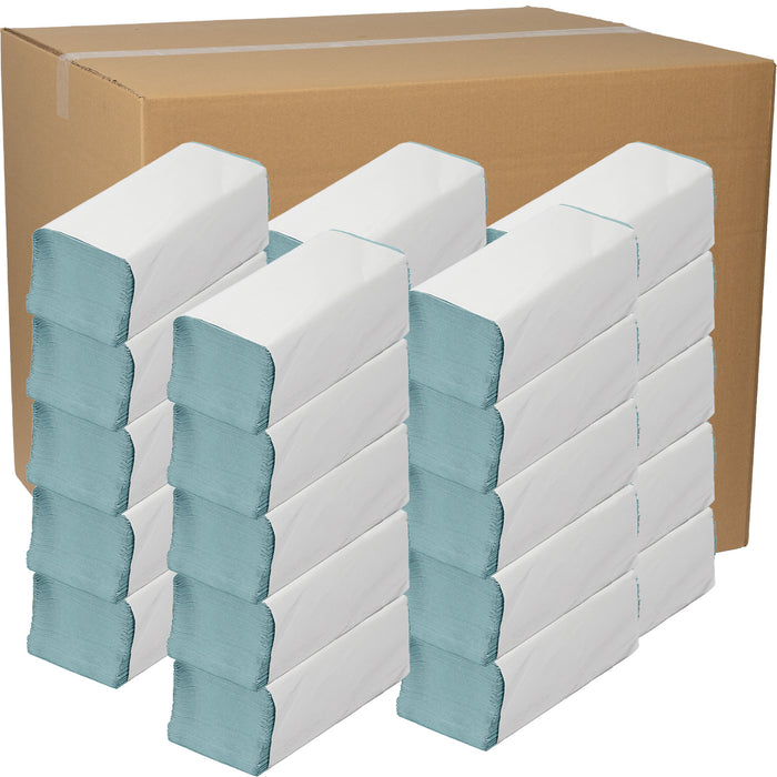 Papierhandtücher Z-Falz - Recycling-Grün - 1-lagig - 25 x 23 cm (40 Pakete)